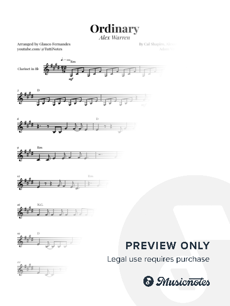 Ordinary | CLARINET SOLO