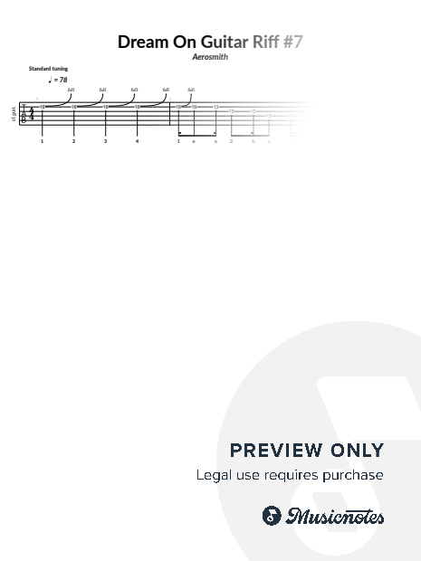 Dream On Guitar Riff #7