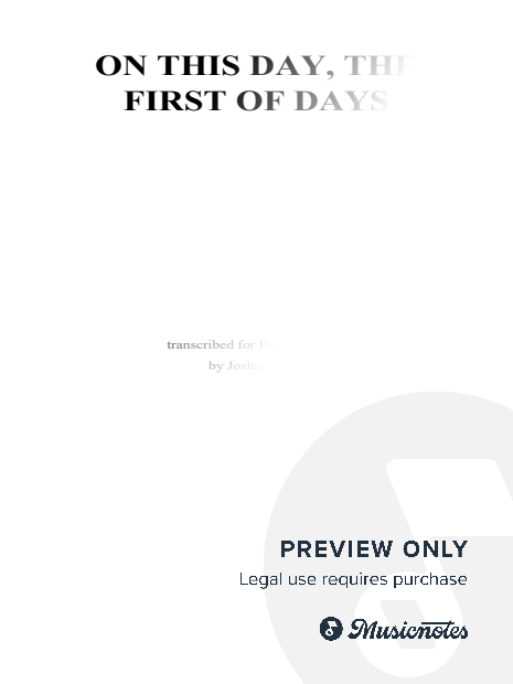 On This Day, the First of Days