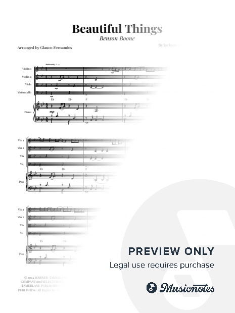 Beautiful Things | PIANO QUINTET (STRING QUARTET & PIANO)