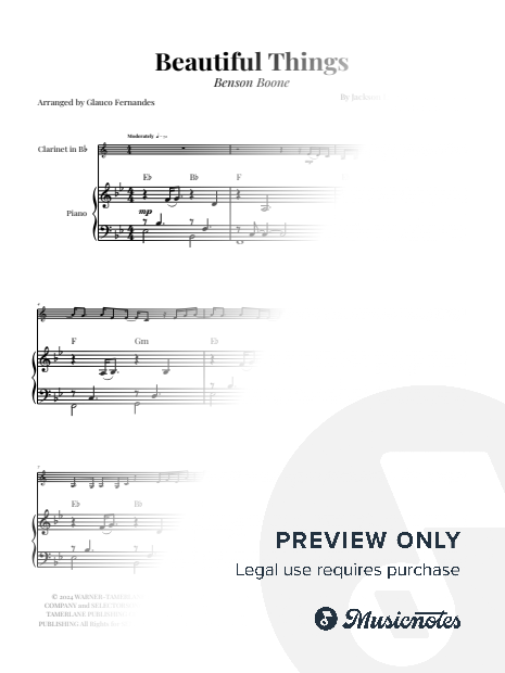 Beautiful Things | CLARINET & PIANO