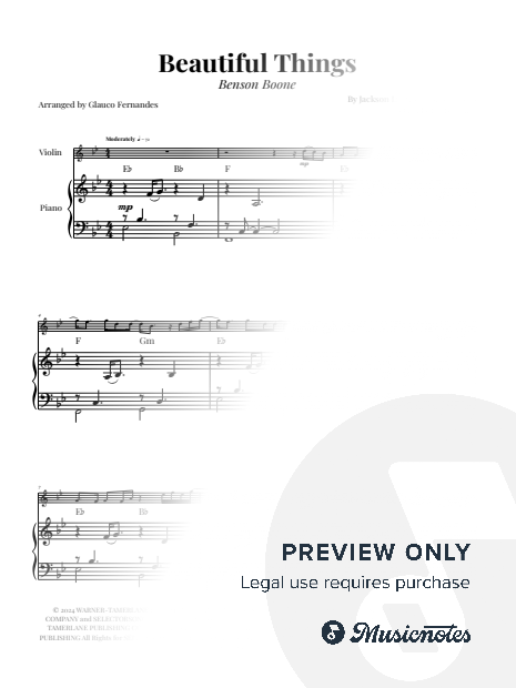 Beautiful Things | VIOLIN & PIANO