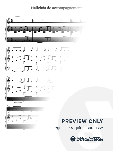 Hallelujah C arrangement marc Denouel
