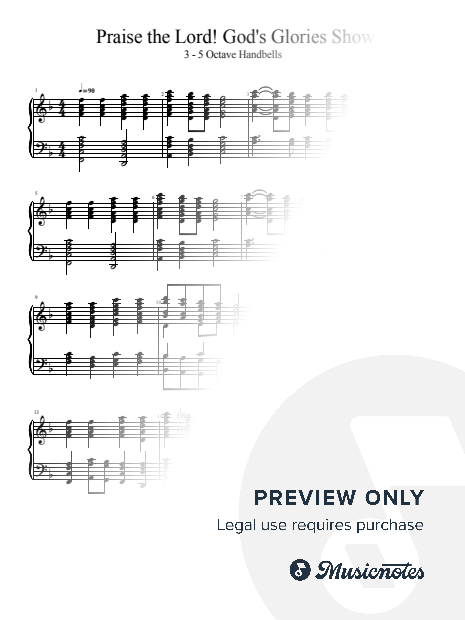 Praise the Lord! God's Glories Show (3 - 5 Octave Handbells)