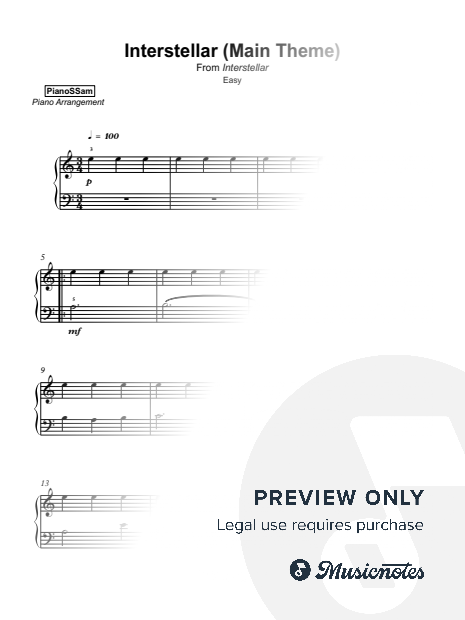 Interstellar (Main Theme) [easy]