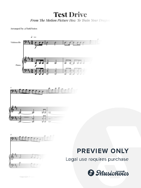 Test Drive - From How to Train Your Dragon | CELLO & PIANO