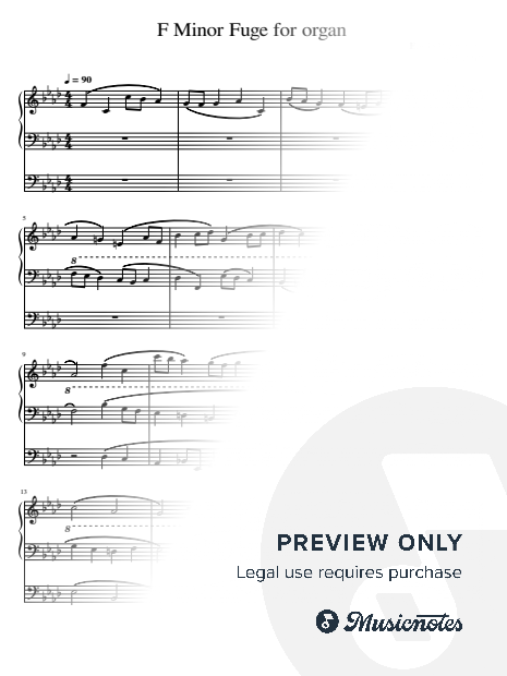F Minor Fuge for organ