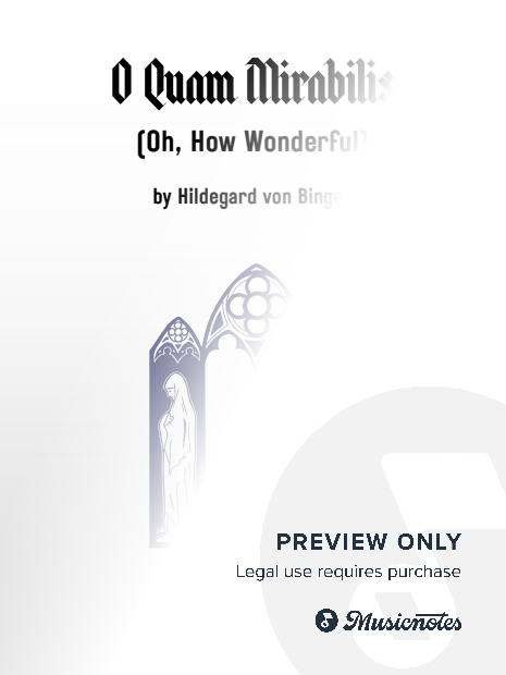 O Quam Mirabilis (Oh, How Wonderful)