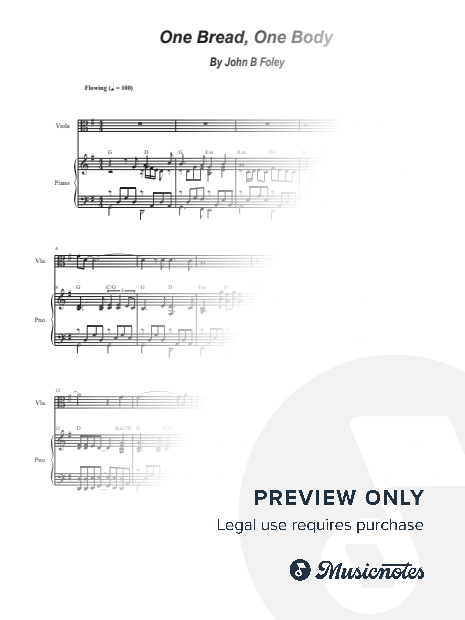 One Bread, One Body (Viola solo and Piano)
