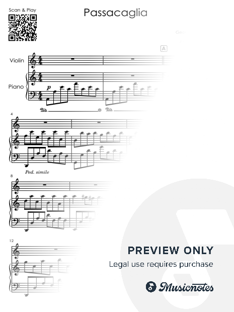 Passacaglia – Handel / Halvorsen | Violin & Piano DUET (MEDIUM)