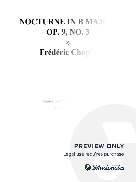 Chopin: Nocturne in B Major, Op. 9, No. 3 (Transposed to C Major)