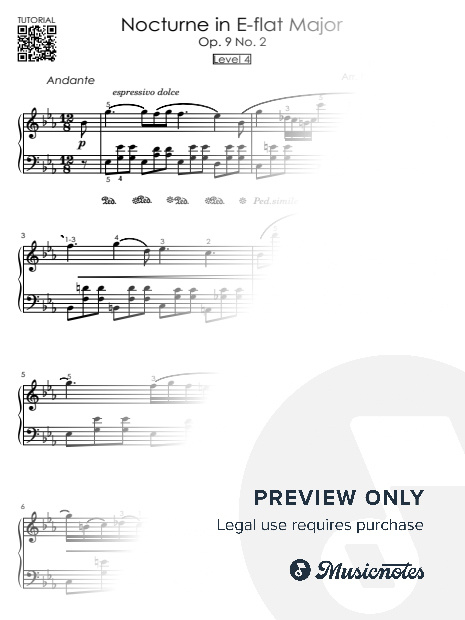 Nocturne in E-flat Major Op. 9 No. 2 - Chopin - Level 4 - FULL Version