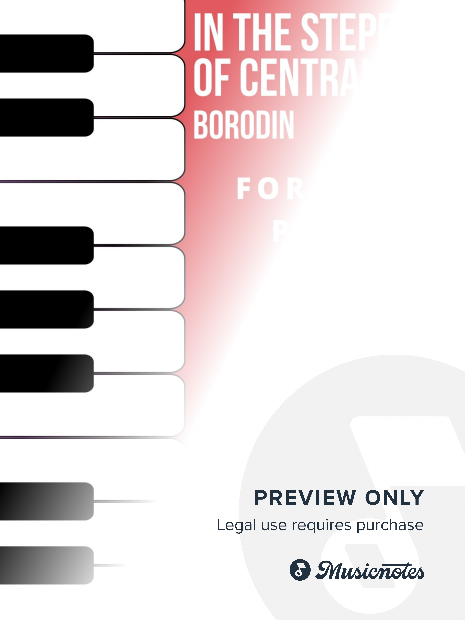 In the Steppes of Central Asia Easy Piano Sheet Music Combo