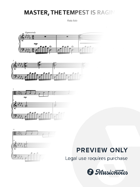 Master, the Tempest is Raging (Viola Solo)