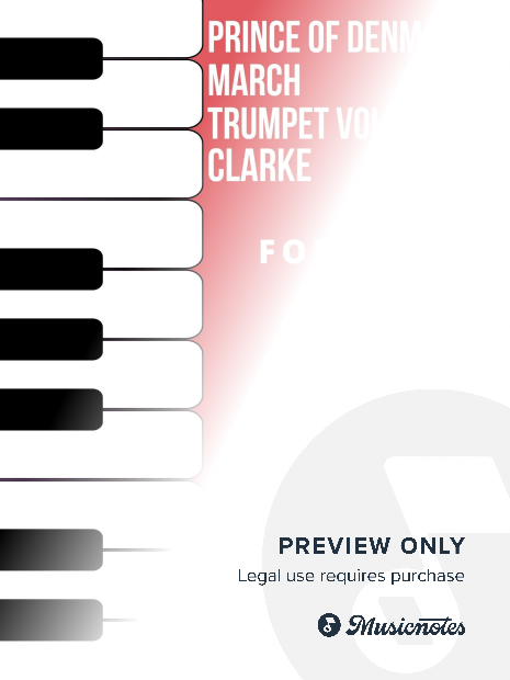 Prince of Denmark's March Trumpet Voluntary Easy Piano Sheet Music Combo