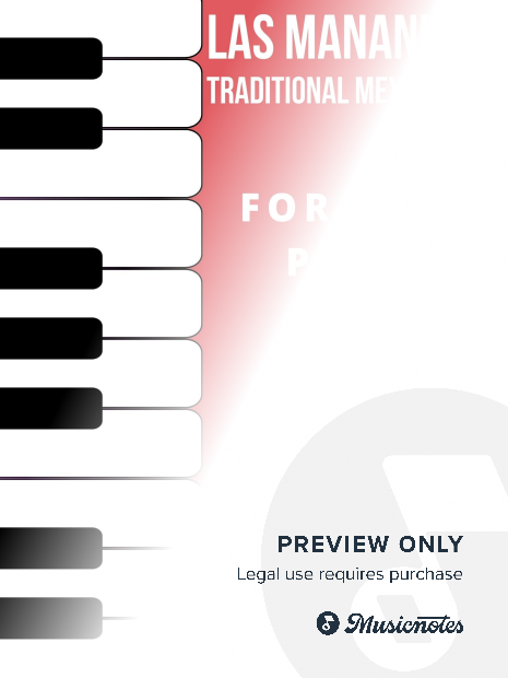 Las Mananitas Easy Piano Sheet Music Combo