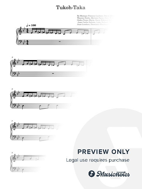 Tukoh Taka, 2022 Qatar world cup, for Piano Solo