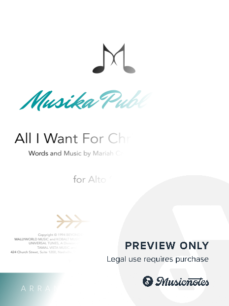 All I Want for Christmas Is You | Alto Saxophone