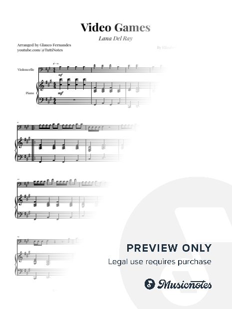 Video Games by Lana Del Rey | CELLO & PIANO