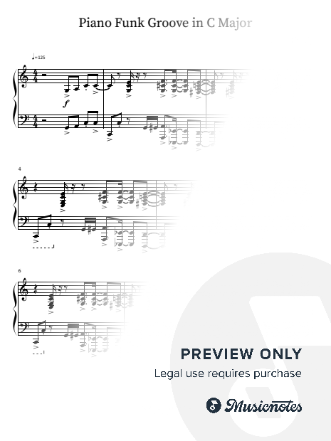 Piano Funk Groove in C Major