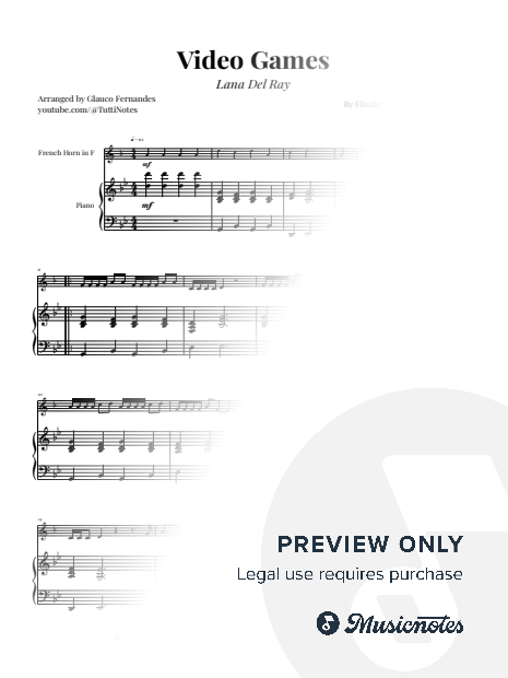 Video Games by Lana Del Rey | FRENCH HORN & PIANO