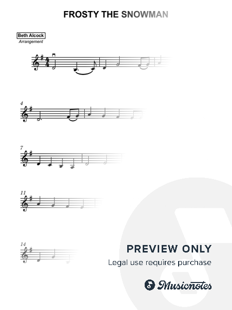 Frosty the Snowman - christmas | easy violin
