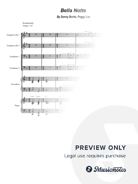 Bella Notte (This is the Night) (Brass Quartet and Piano - Alternate Version)