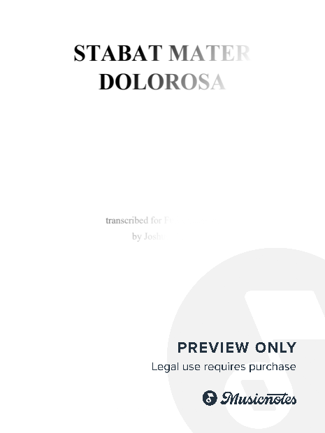Stabat Mater dolorosa (At the Cross Her Station Keeping)