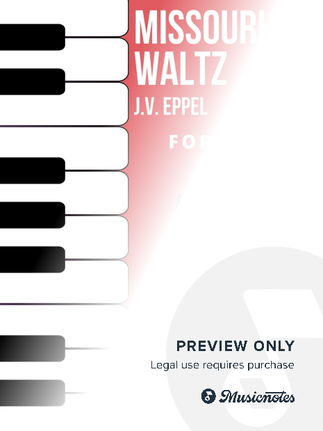 Missouri Waltz Easy Piano Sheet Music Combo