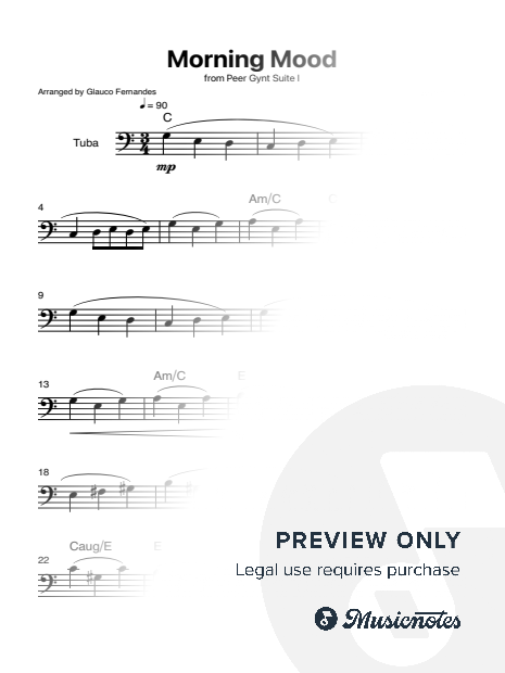 Morning Mood | TUBA (with Chords)