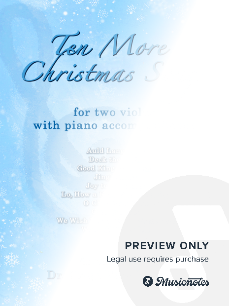 Ten More Christmas Songs for two Violas with Piano accompaniment