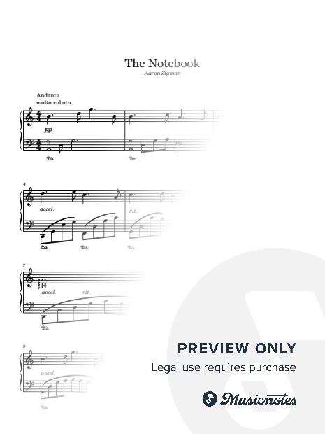 The Notebook (Piano Solo)