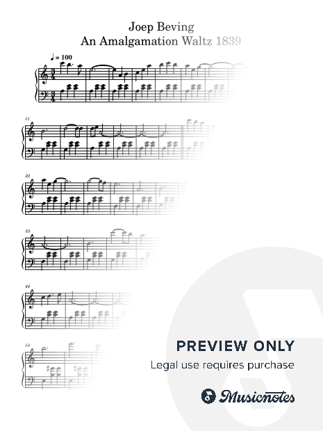 An Amalgamation Waltz 1839 - Joep Beving (Beginner - Easy Version)