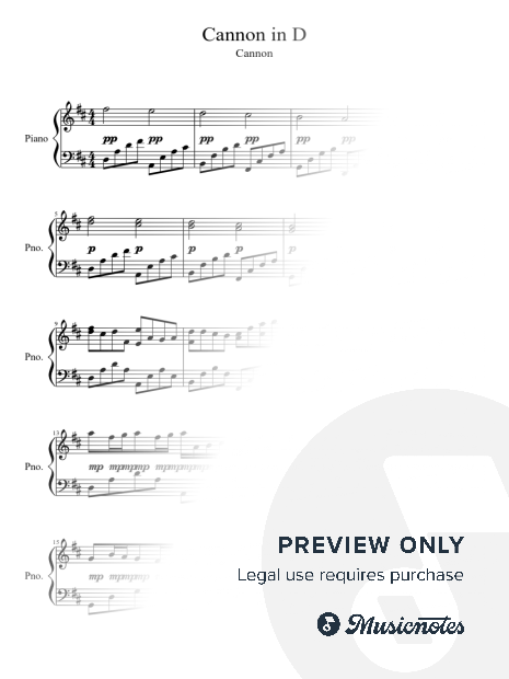 Canon in D - Pachelbel (intermediate - medium version)