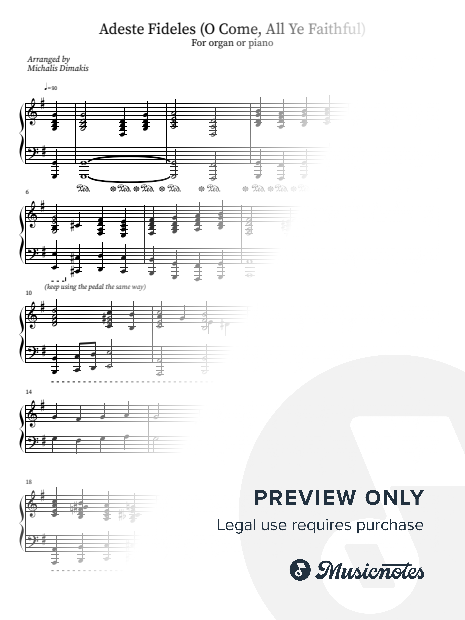 Adeste Fideles (O Come, All Ye Faithful) - Organ Version