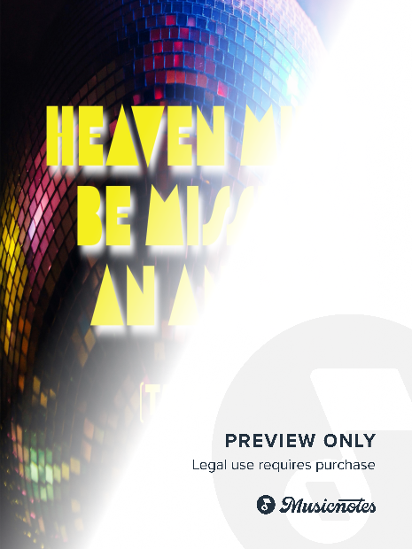 Heaven Must Be Missing An Angel (for voices & jazz ensemble) - Score