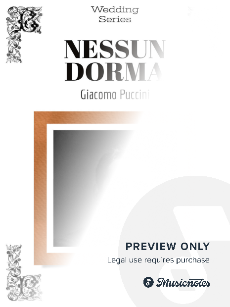 NESSUN DORMA - for voices & orchestra