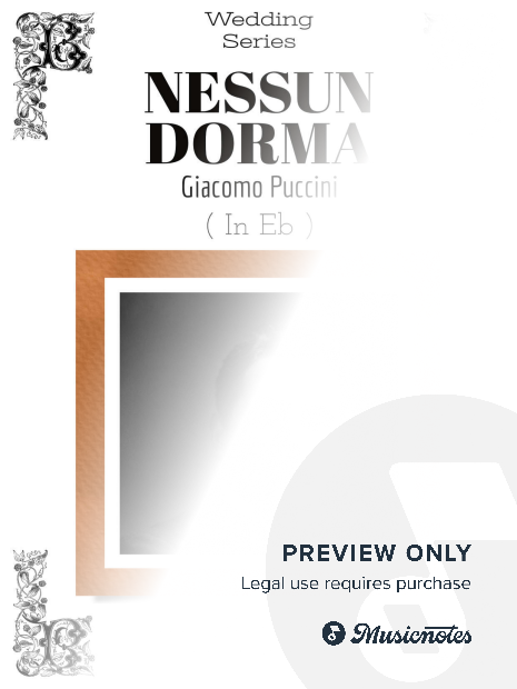 NESSUN DORMA (in Eb) - for voices & orchestra