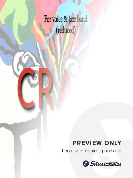 Crazy (for voices & jazz ensemble) - Score