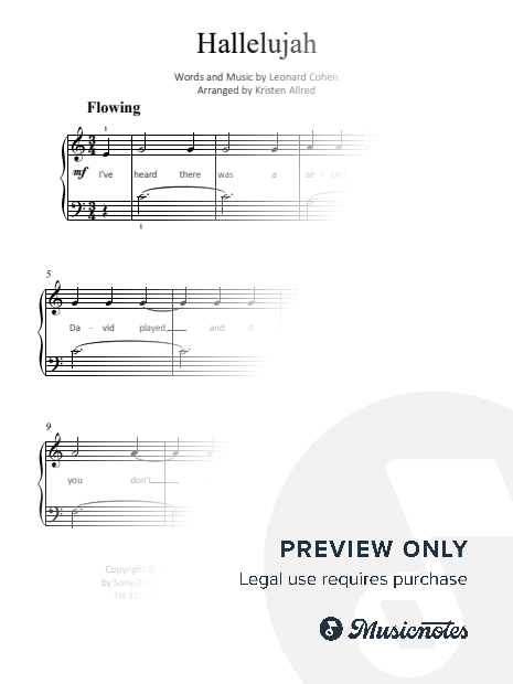Hallelujah (Easy Piano Solo)