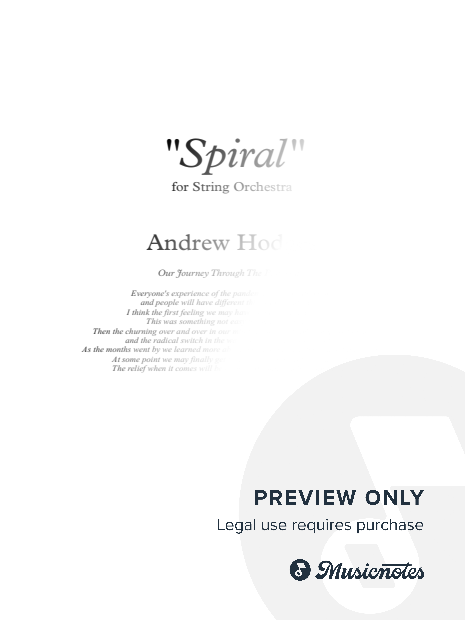 "Spiral" for String Orchestra by Andrew Hodges