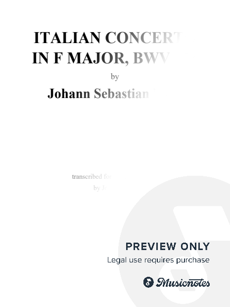 Bach: Italian Concerto in F Major, BWV 971