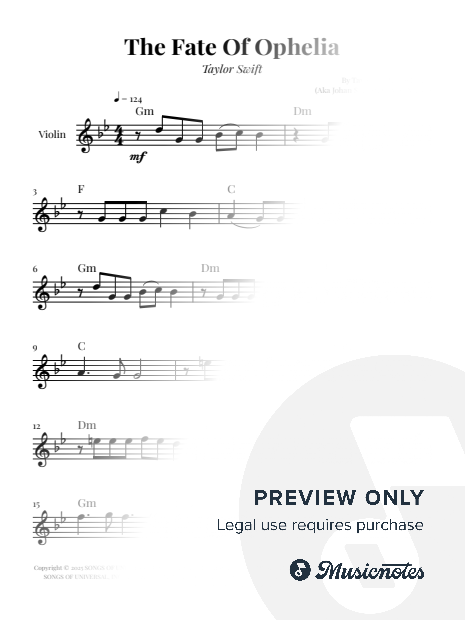 The Fate Of Ophelia - Taylor Swift | EASY VIOLIN SOLO (with Chords)