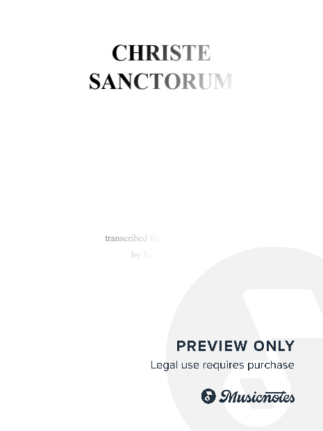 Christe sanctorum