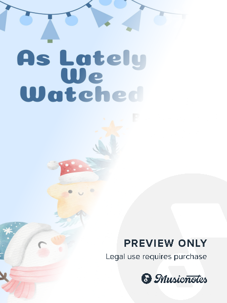 As Lately We Watched Beginner Piano Sheet Music 2nd Edition
