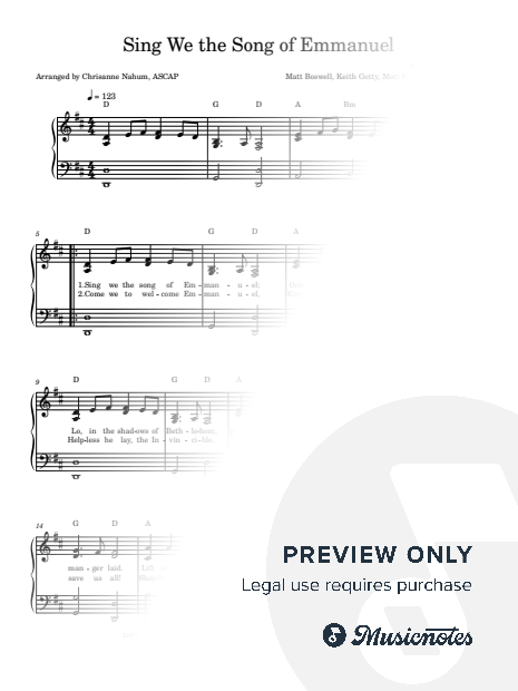 Sing We the Song of Emmanuel