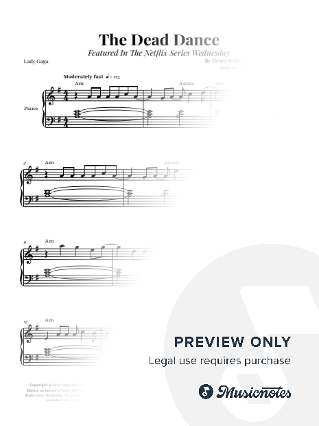 The Dead Dance - Lady Gaga | EASY PIANO (with Chords)