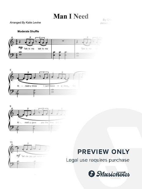 Man I Need [easy, 2 pages]