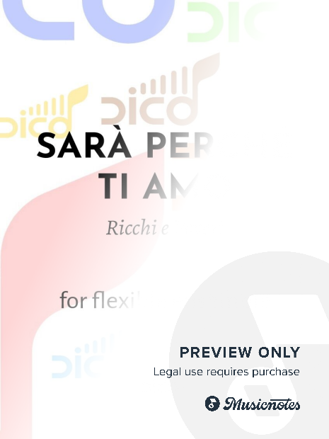 Sara Perche Ti Amo (for flexible ensemble)