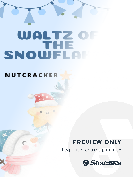 Waltz of the Snowflakes the Nutcracker Suite Beginner Piano Sheet Music 2nd Edition